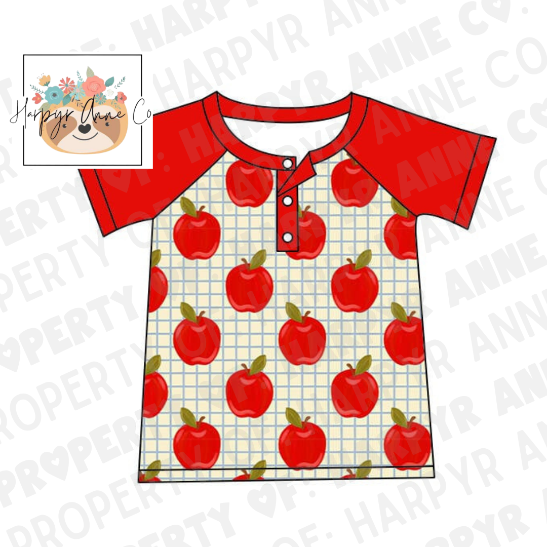 Apple Button Tee