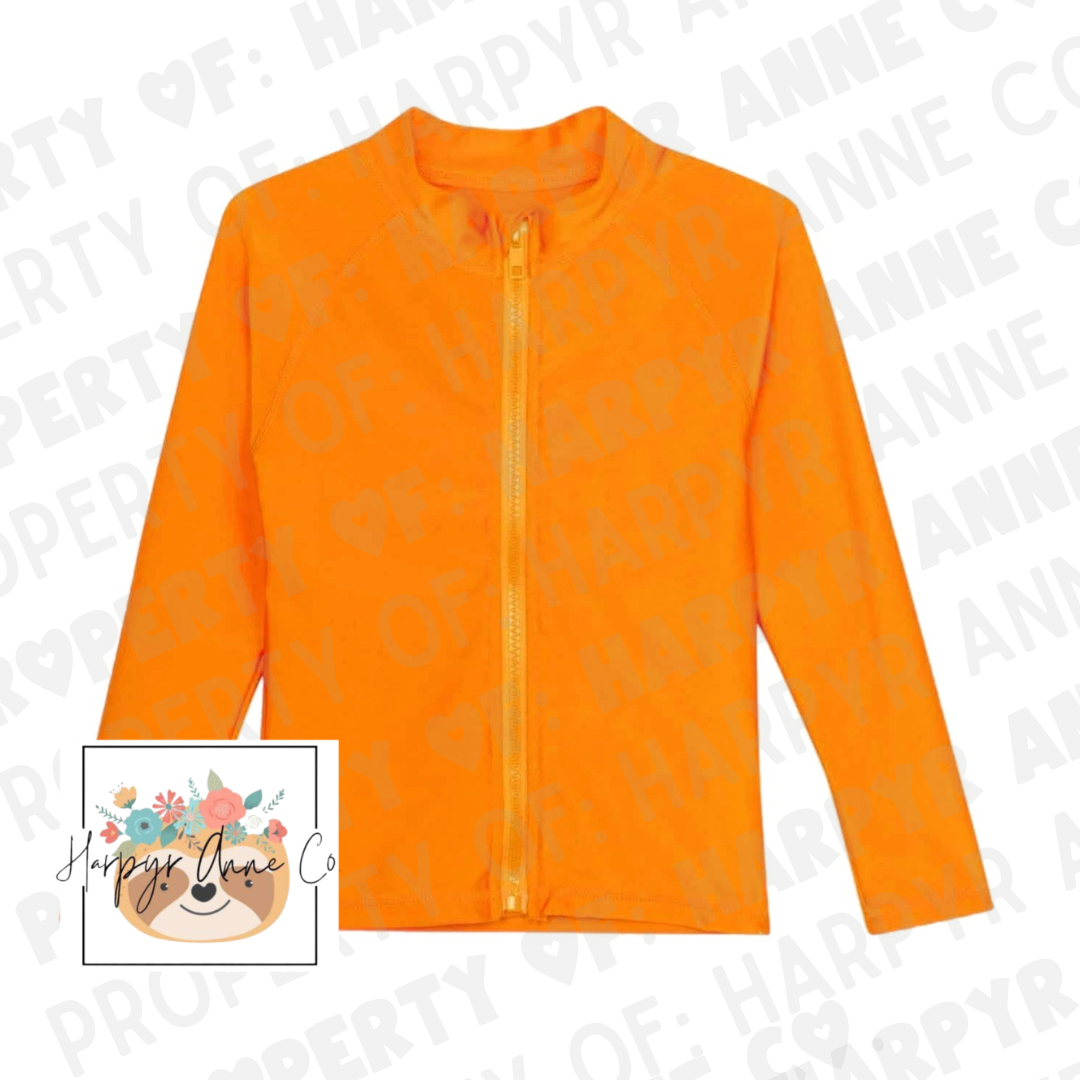 Orange Swim Rashguard