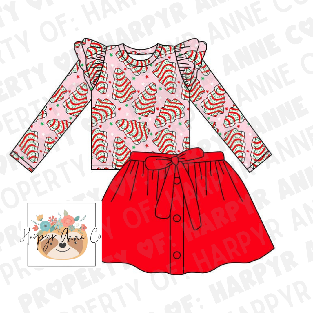 Tree Cakes Skirt Set