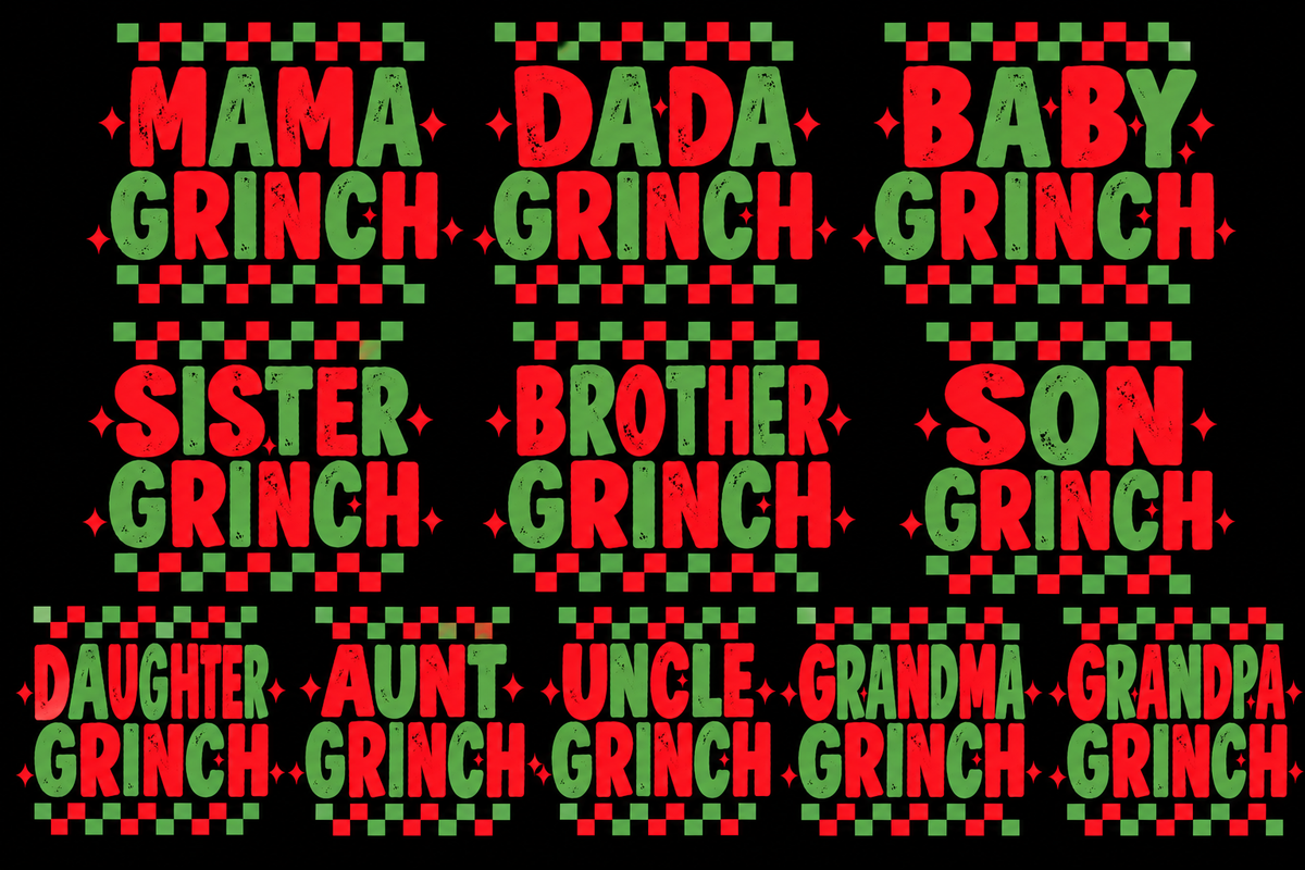Mean One Family Pajamas Additional Options