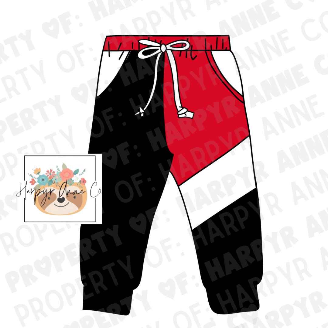AMO Colorblock Valentine Joggers V-Day