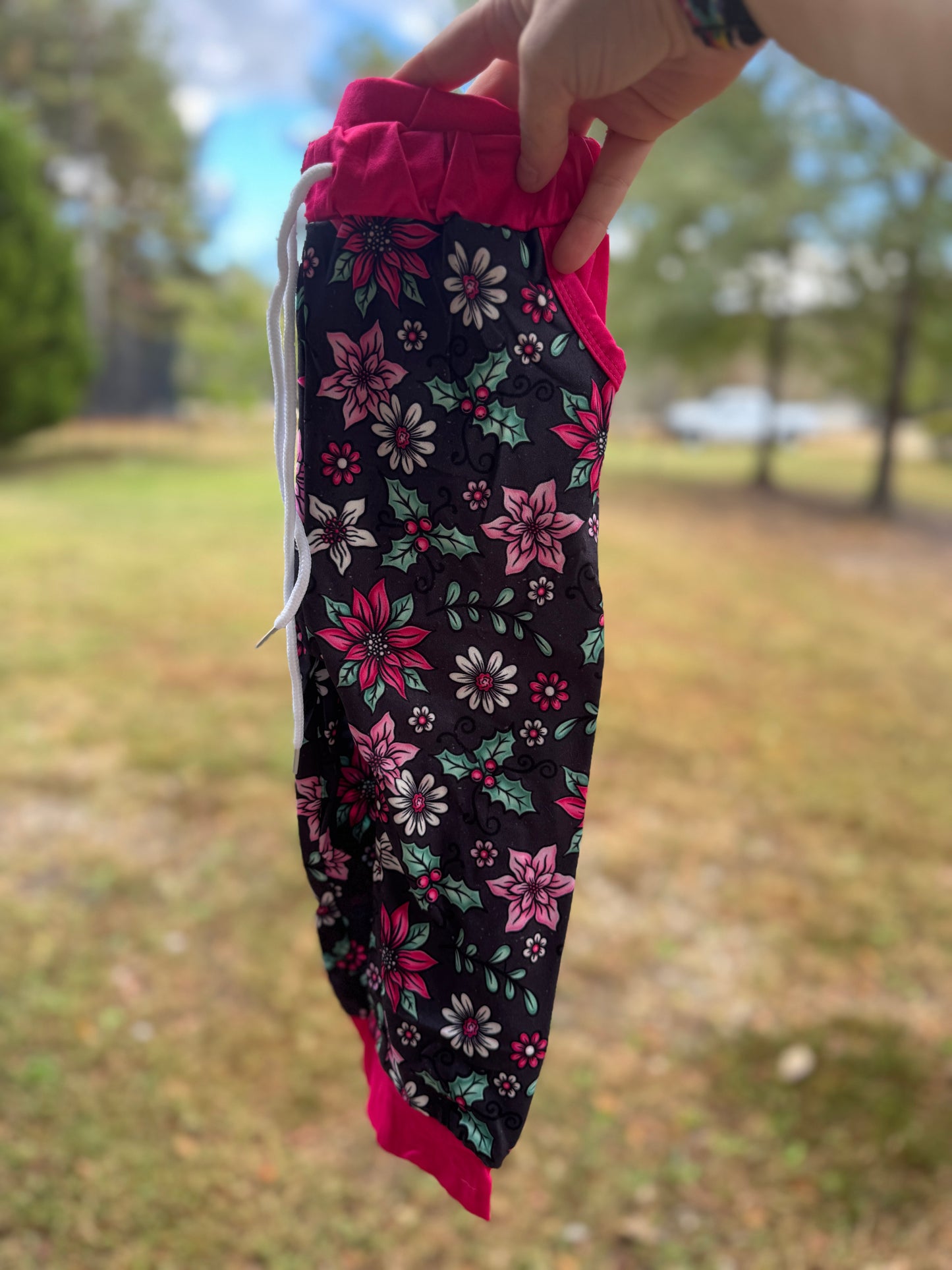 Poinsettia Joggers
