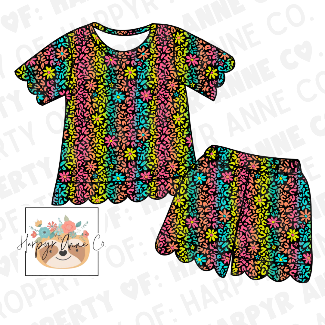 Ruffle Floral Pajamas