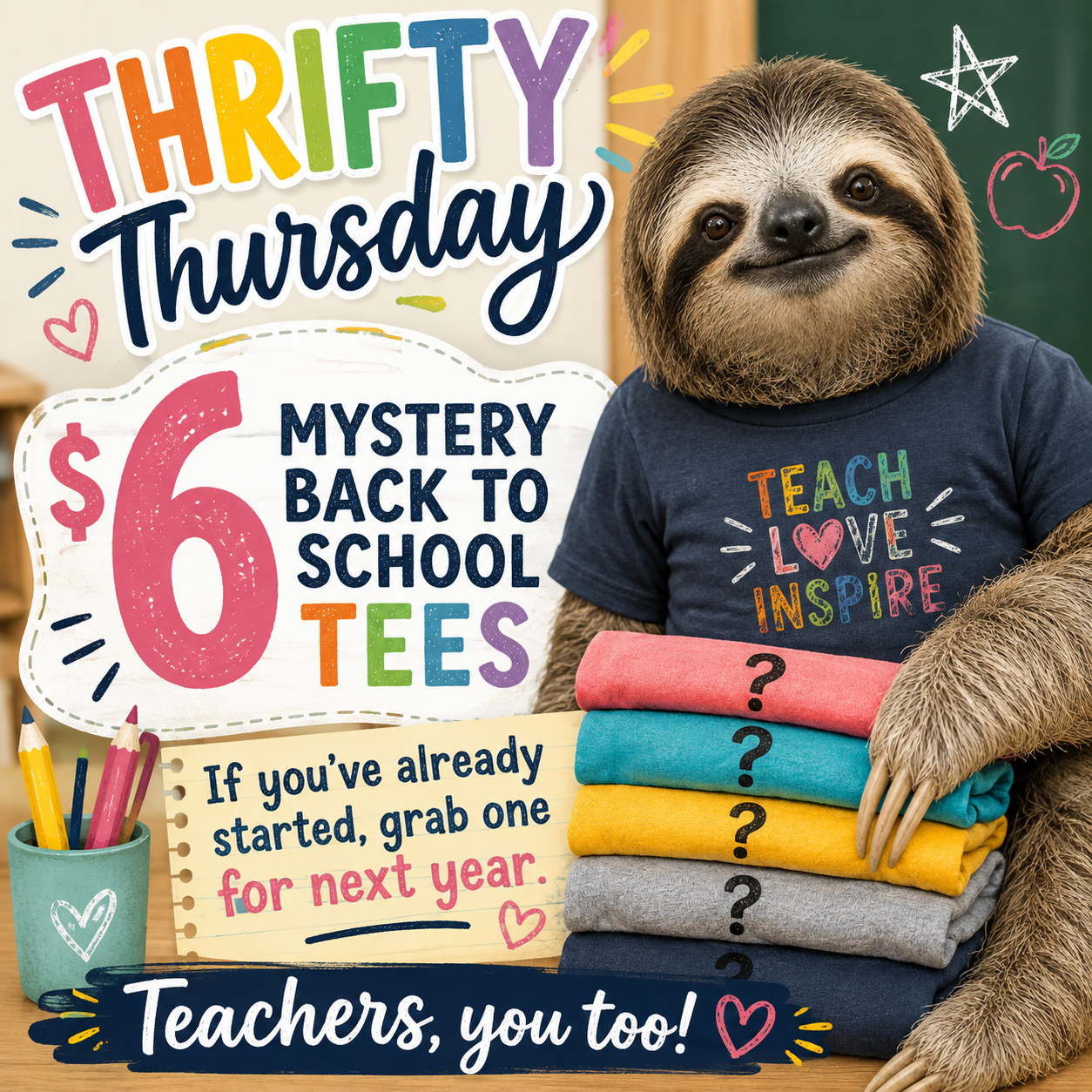 Mystery School tees- Discount at checkout.