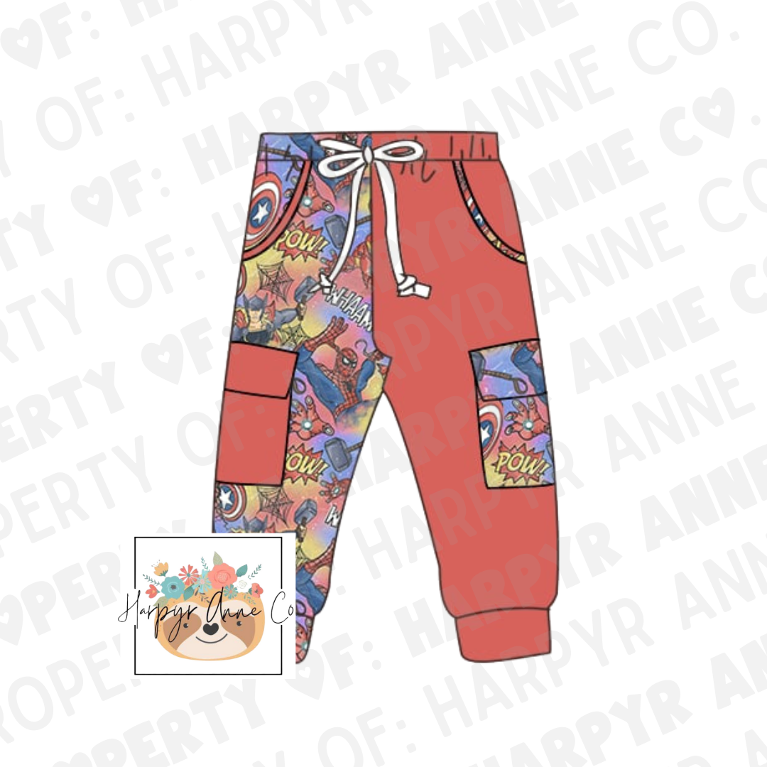 Watercolor Heroes Joggers