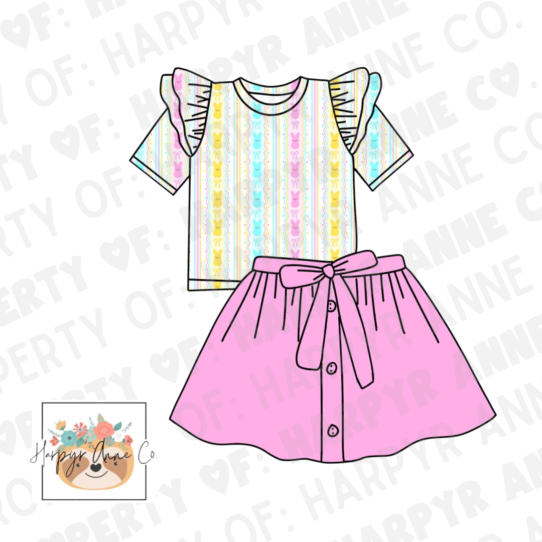 Peeps Easter Skort Set