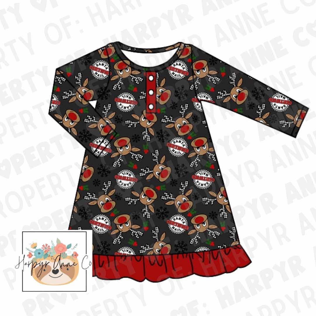 AMO nightgown bamboo- reindeer