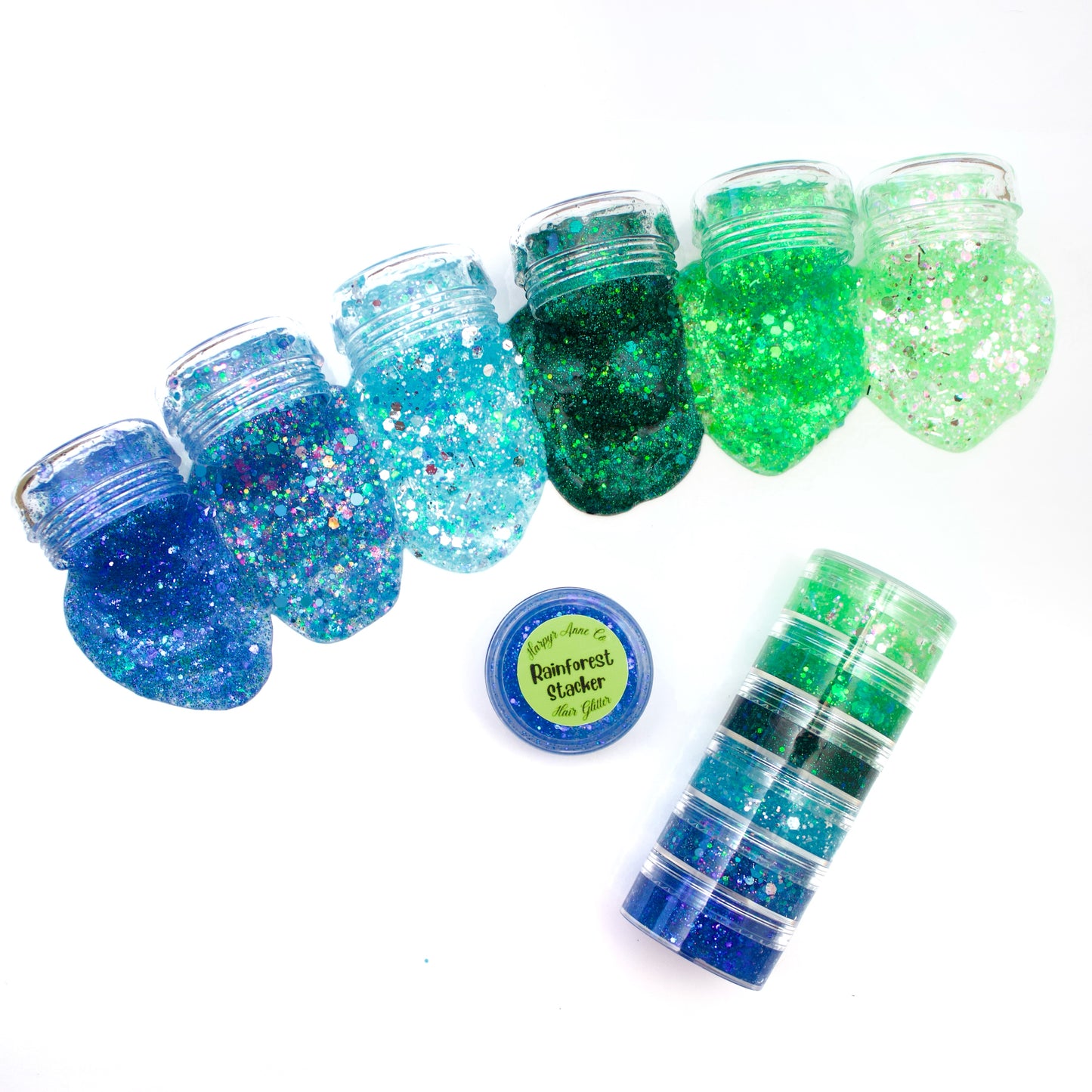 Rainforest Hair Glitter Stack