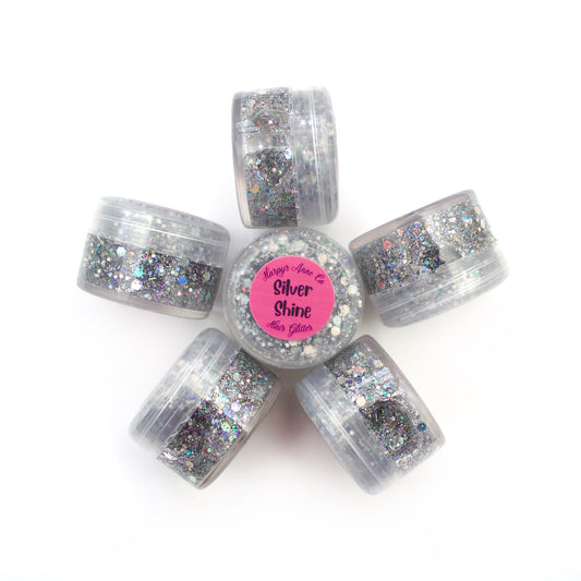 Silver Shine Hair Glitter