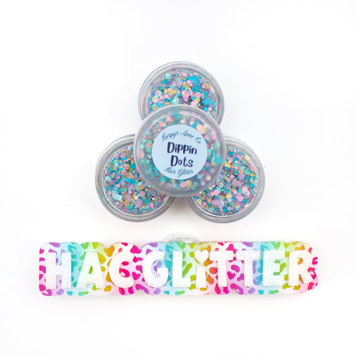 Dippin Dots Hair Glitter