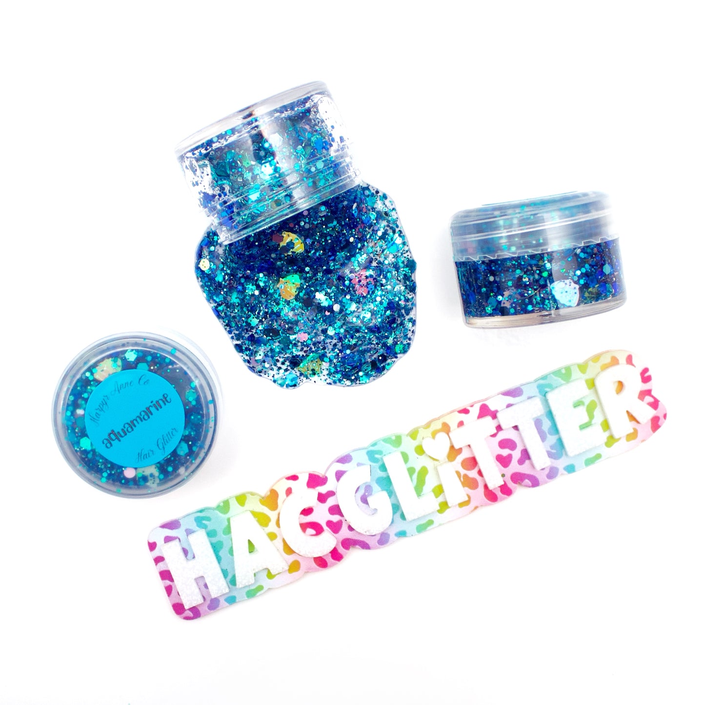 Aquamarine Hair Glitter