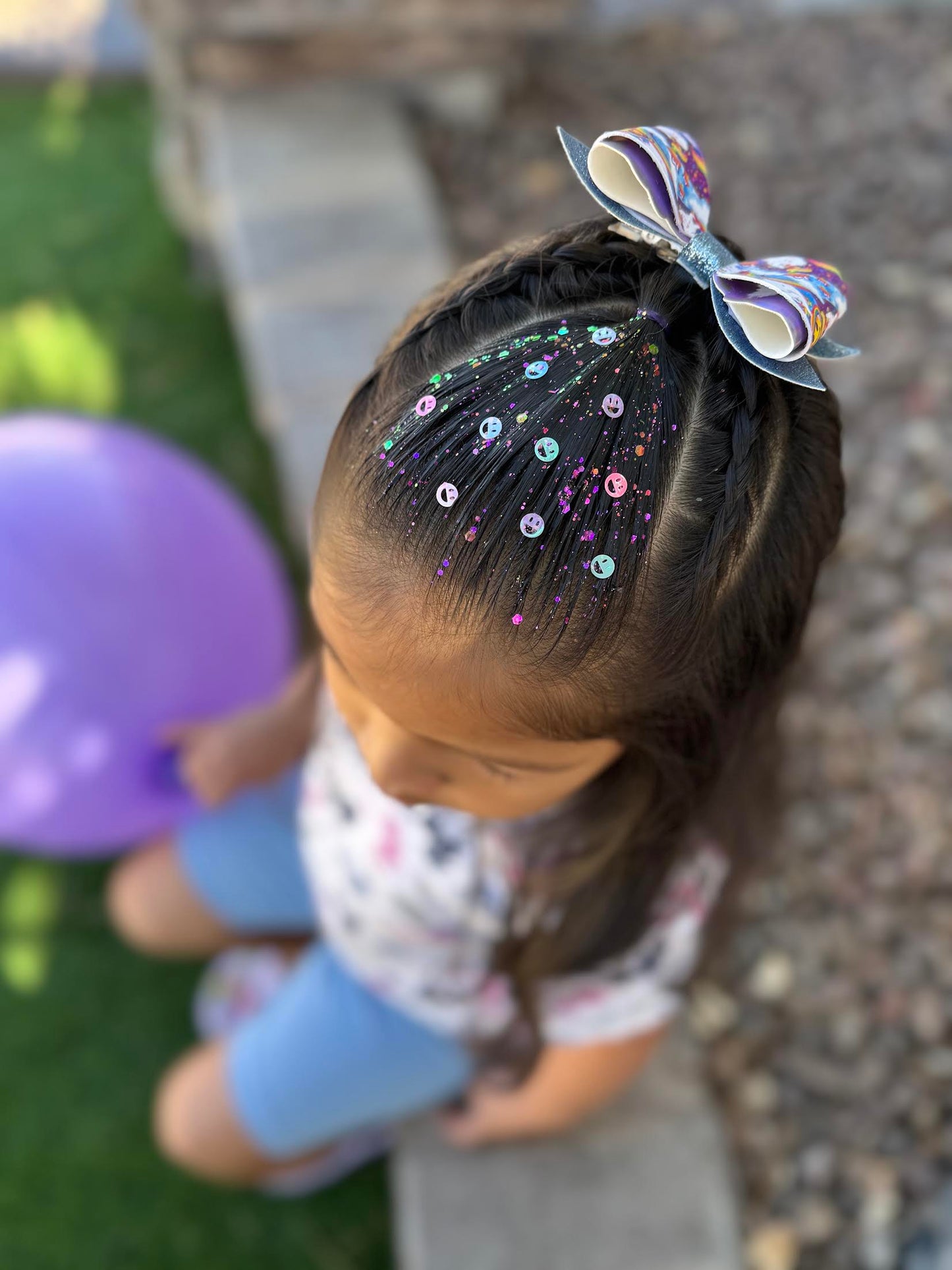 Smiley Hair Glitter