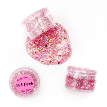 Pink Drink Hair Glitter