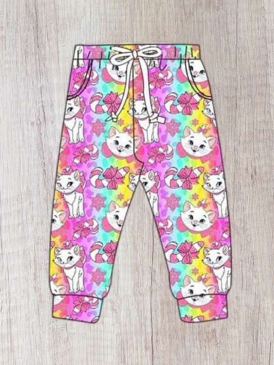 Pretty Cat Candycane Joggers