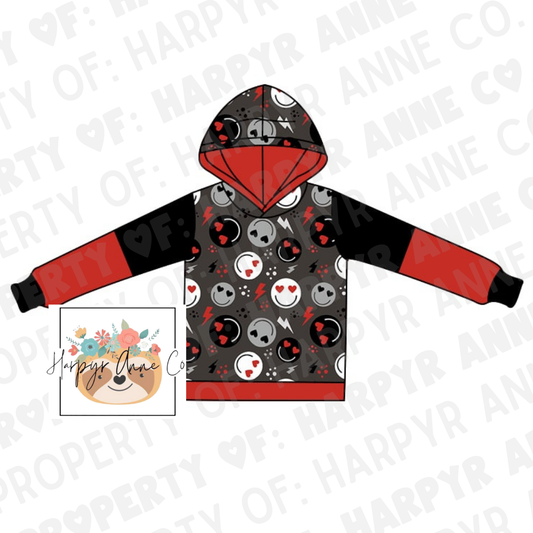 Smiley Bolts V-Day Hoodie