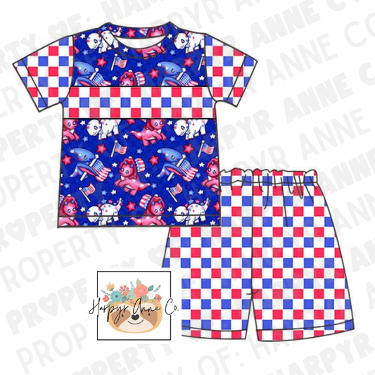 Dino USA Boy Set