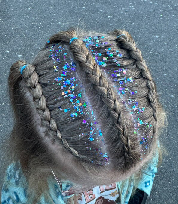 Into the Galaxy hair glitter