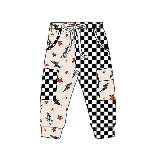 Bolts & Checks V-Day Joggers