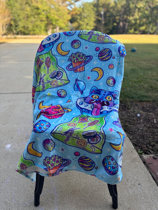 Cat In Space Mama Blanket