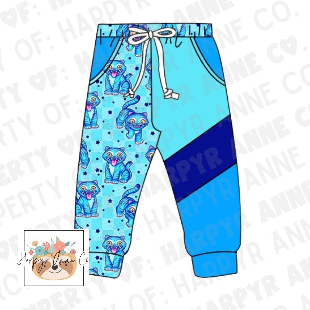 Blue Cat Colorblock Joggers