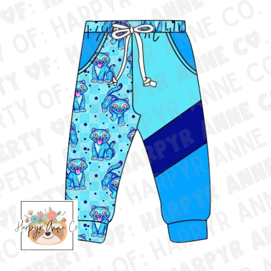Blue Cat Colorblock Joggers