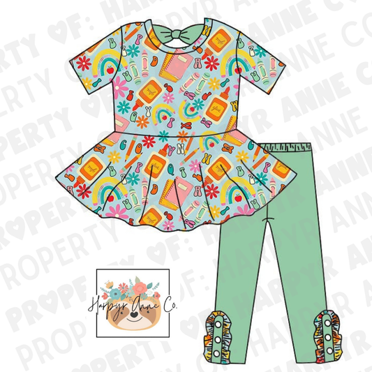 Color Me Ruffle Pant Set