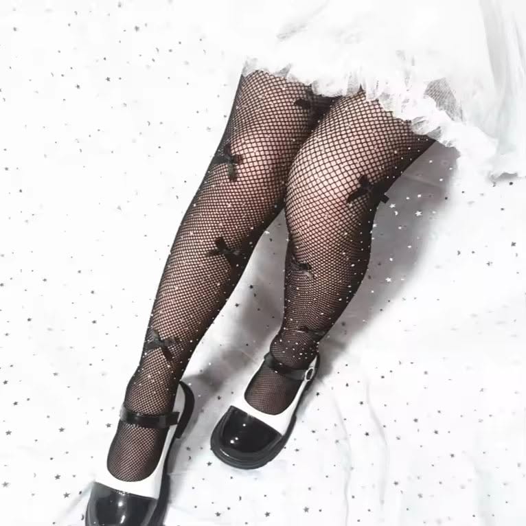 Bow Bling Tights