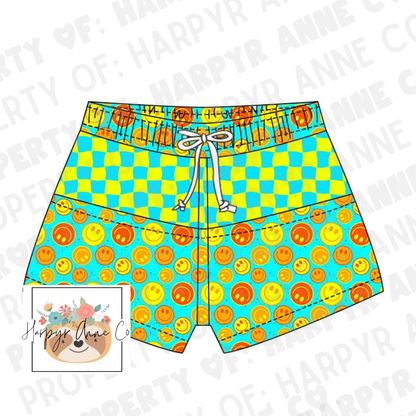 Smiley Swim Trunks