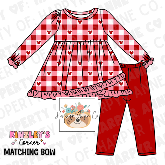 Plaid V-Day Mouse Set