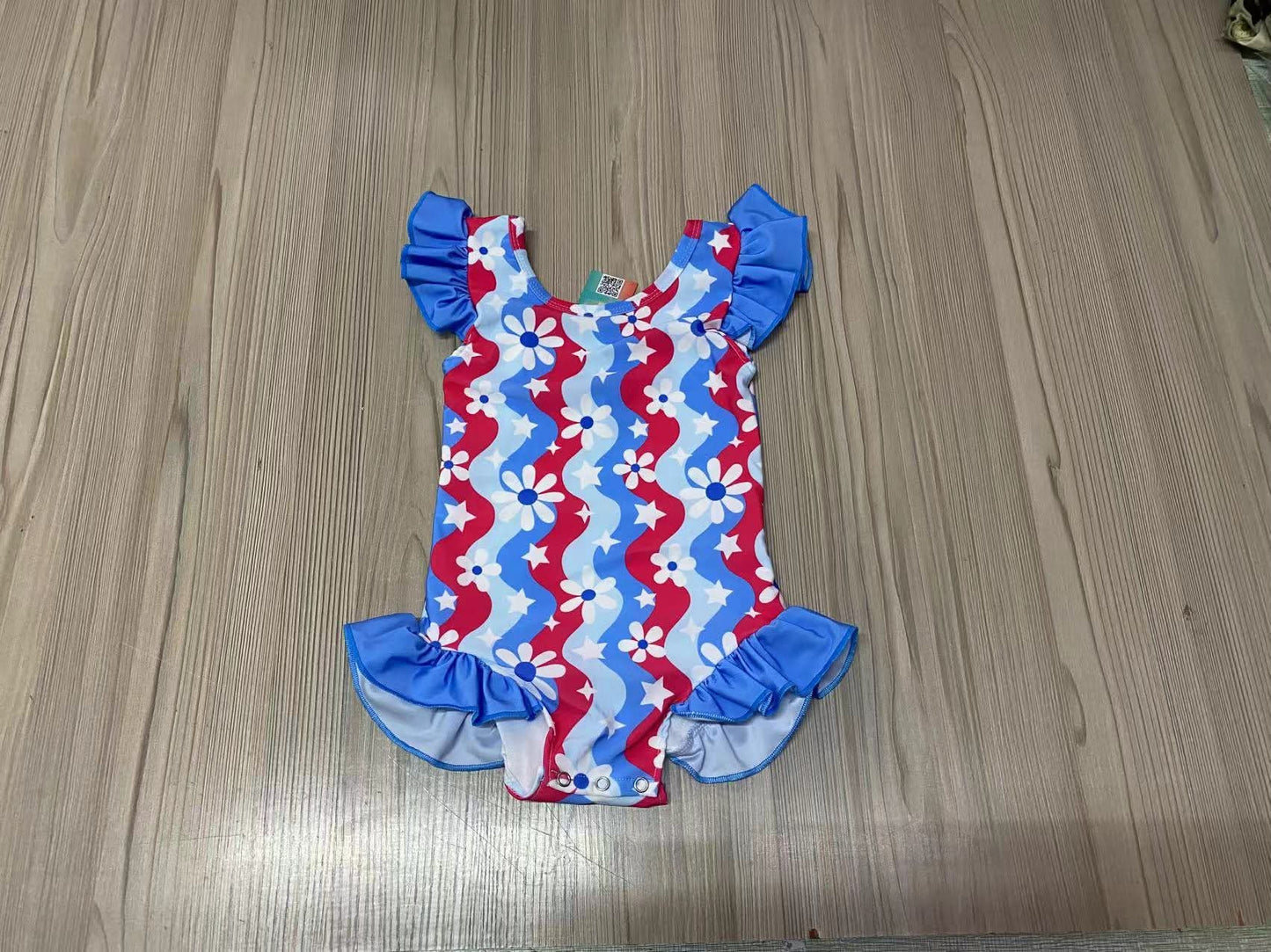 USA Floral Girl Swim