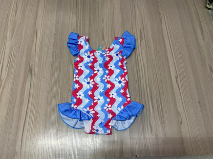 USA Floral Girl Swim