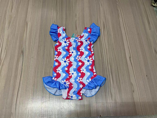 USA Floral Girl Swim