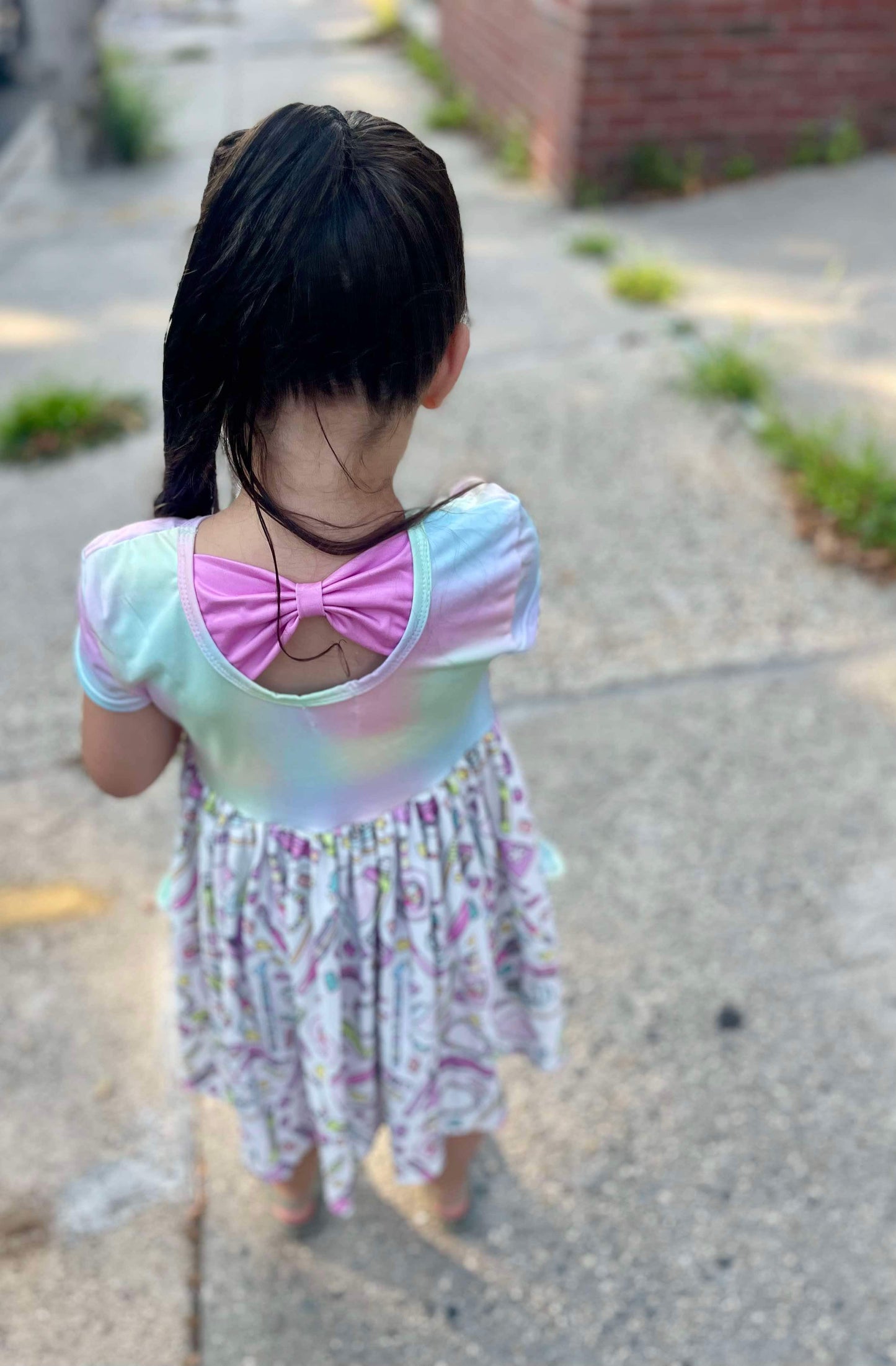 Pastel School Girl Twirl Dress