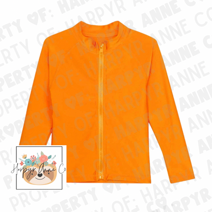 Orange Swim Rashguard
