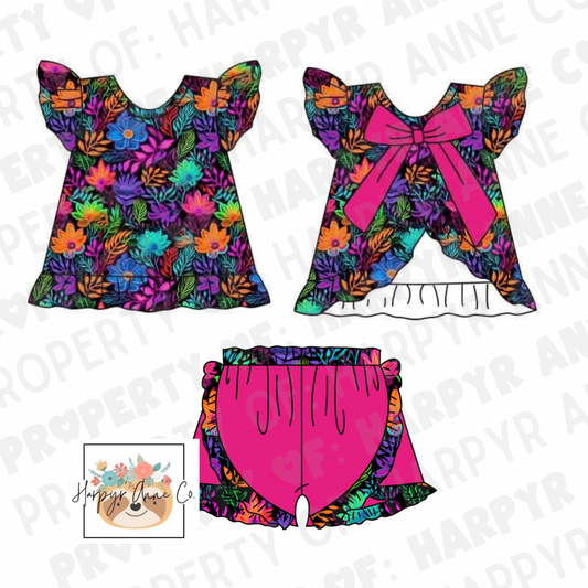 Neon Floral Set