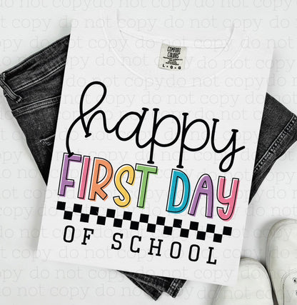 First Day of School Checks