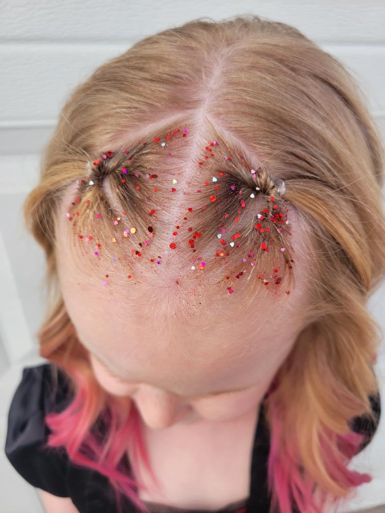 Tiny Hearts Hair Glitter