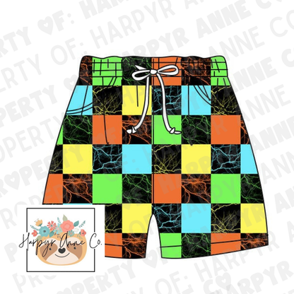 Check Swim Trunks