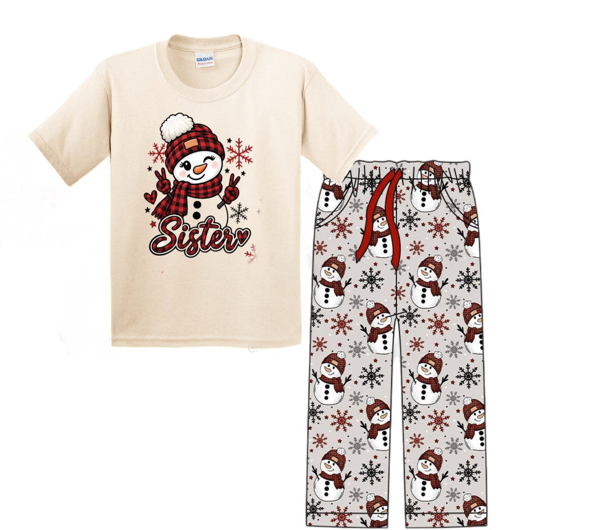 Snowman Family Pajamas