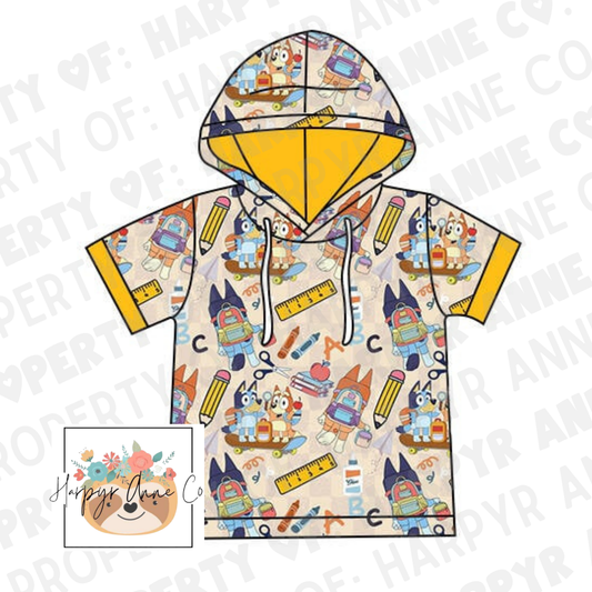 Blue Dog School Hooded Tee