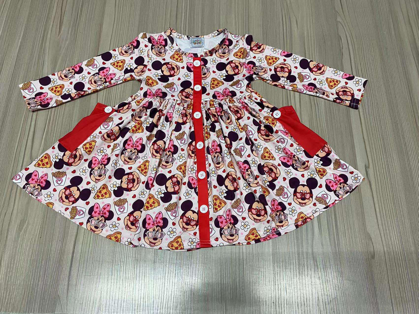 Pizza Mouse Pocket Dress