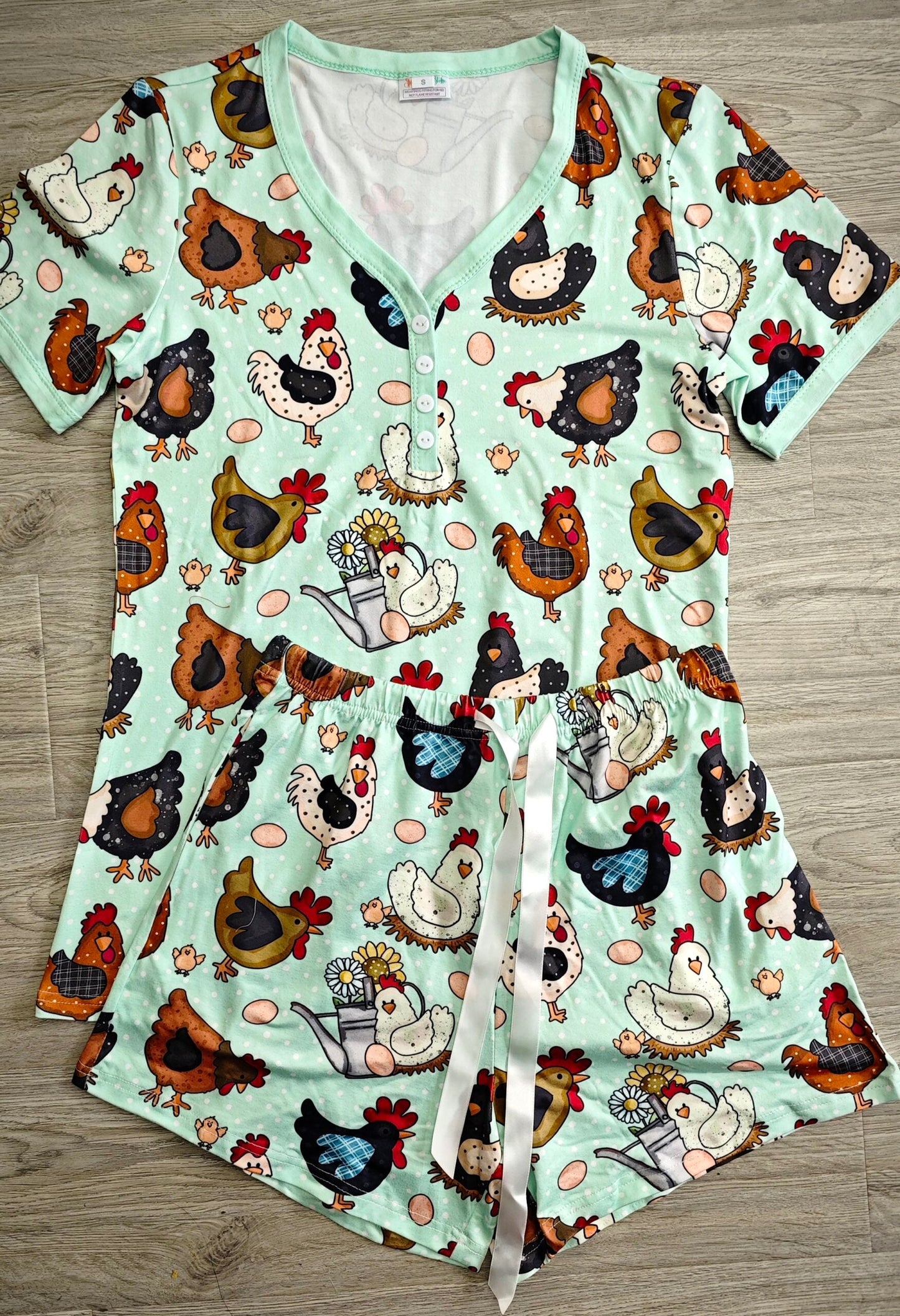 Short PJ Set#1-Chicken