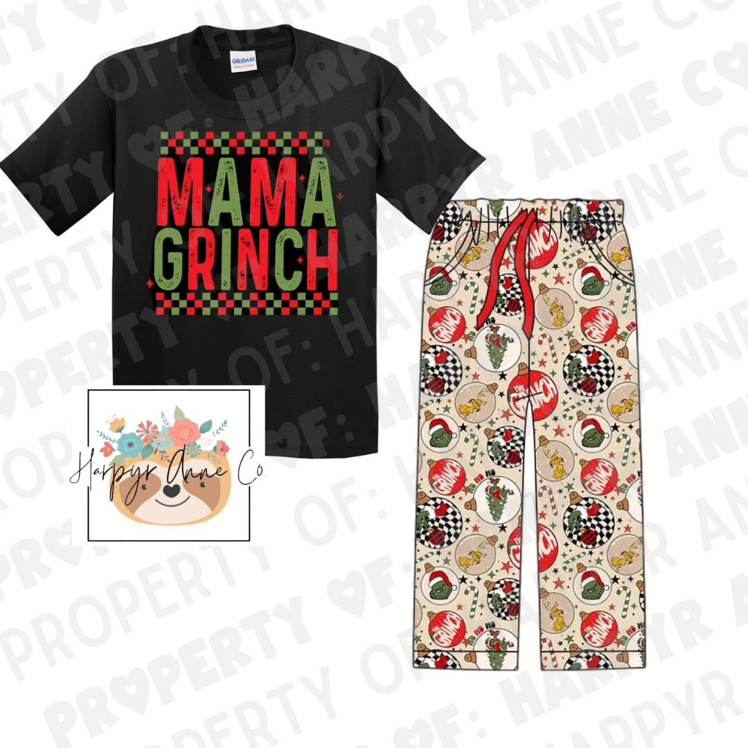 Mean One Family Pajamas