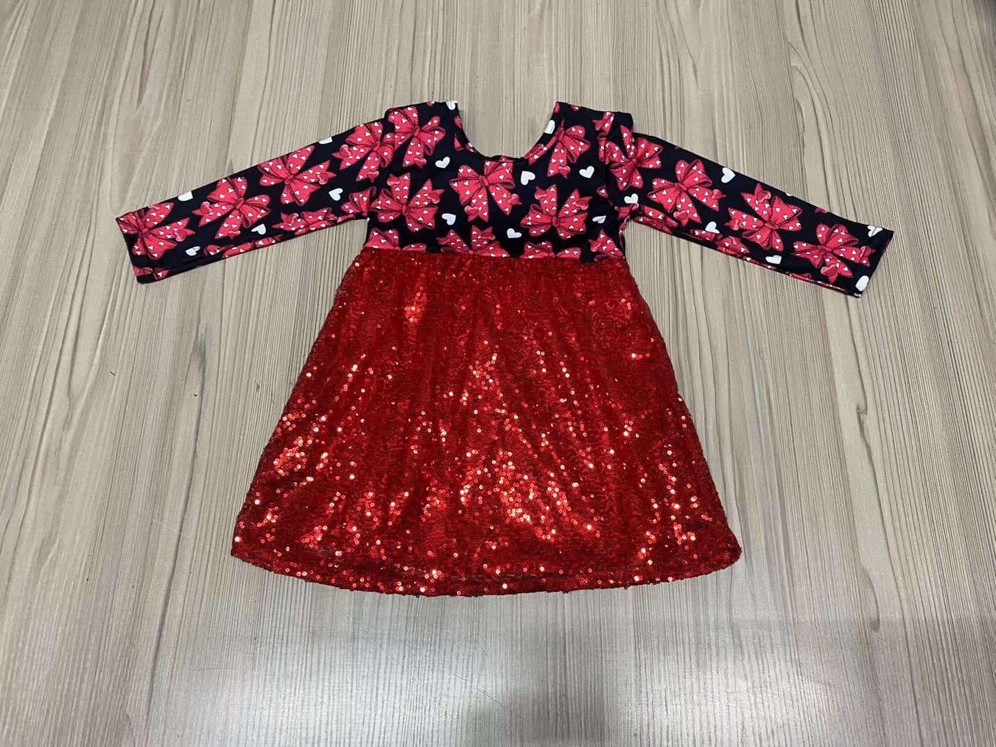 Bow Sequin Dress