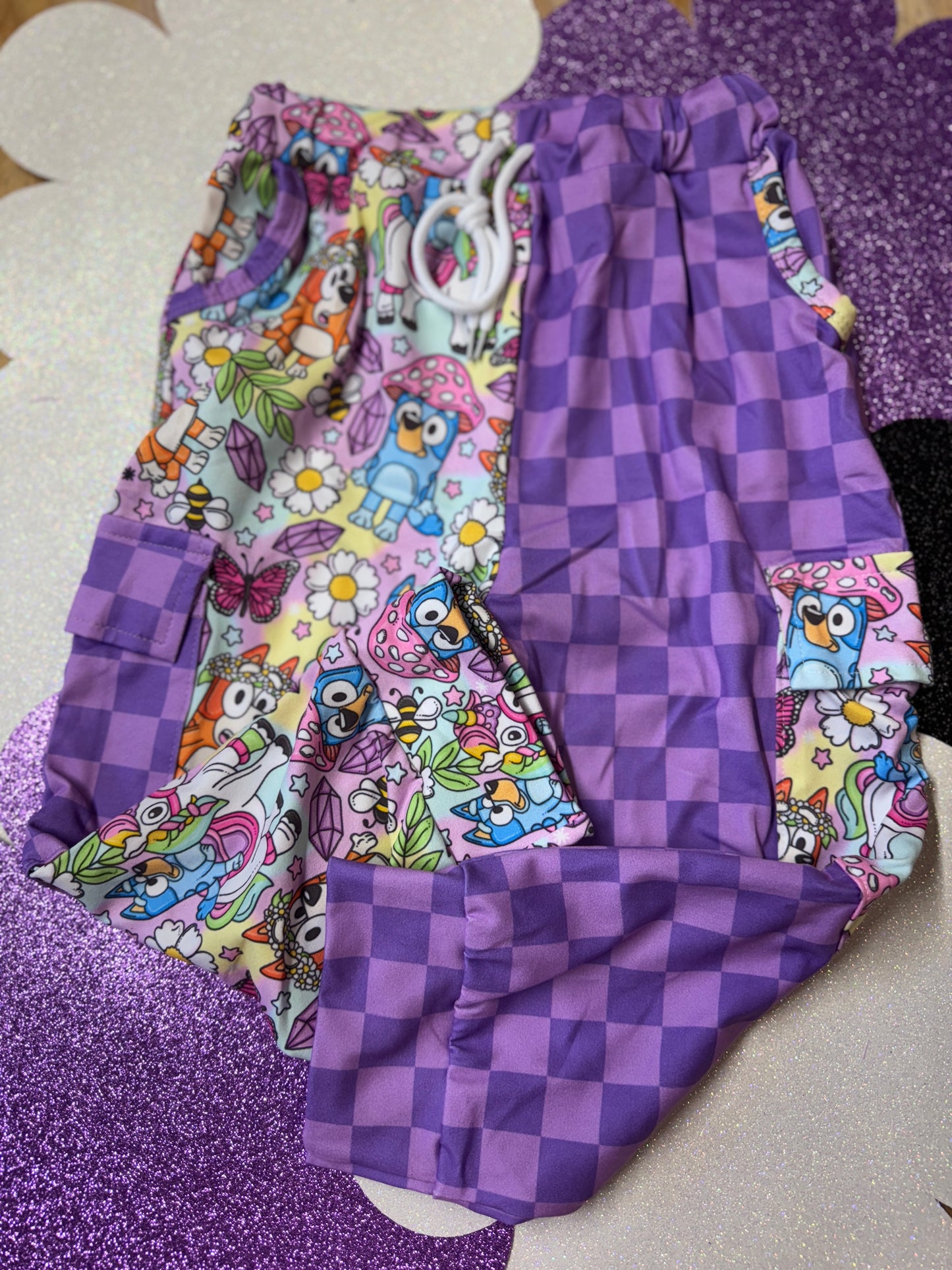 Cargo Jogger- Blue Dog Mystical