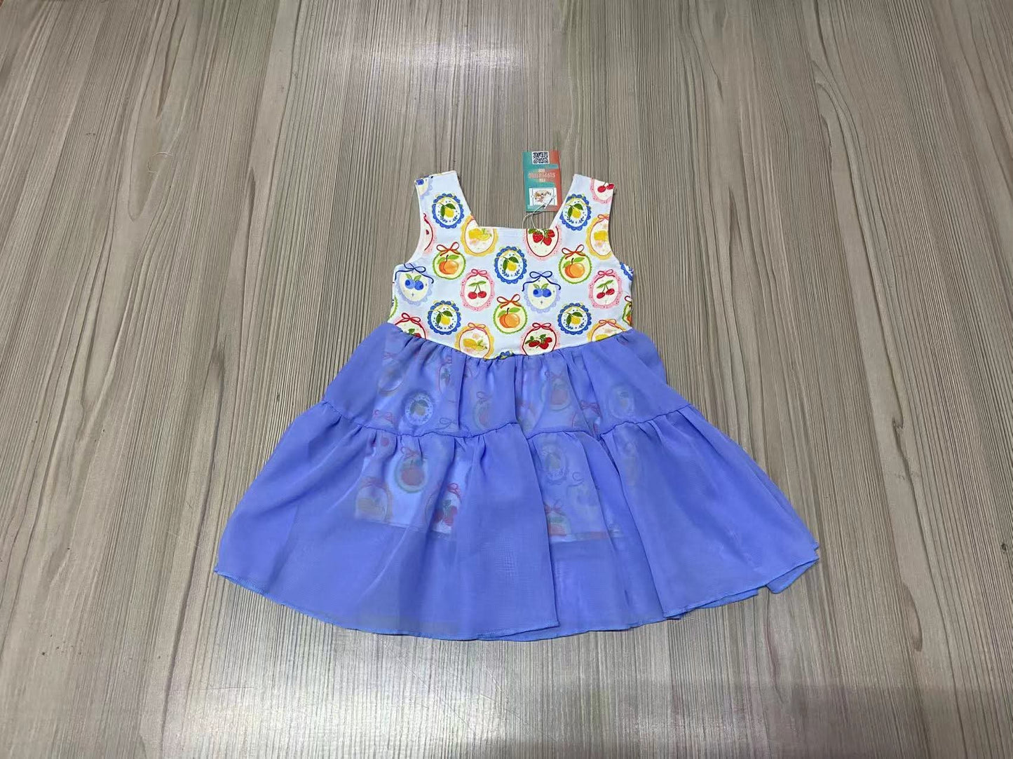 Fruit Bows Tulle Romper