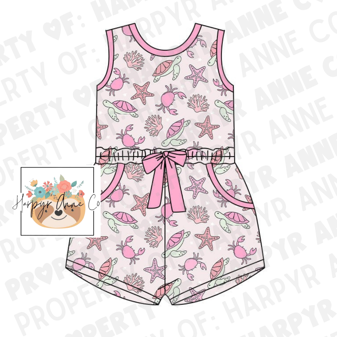 Turtle Girl Romper