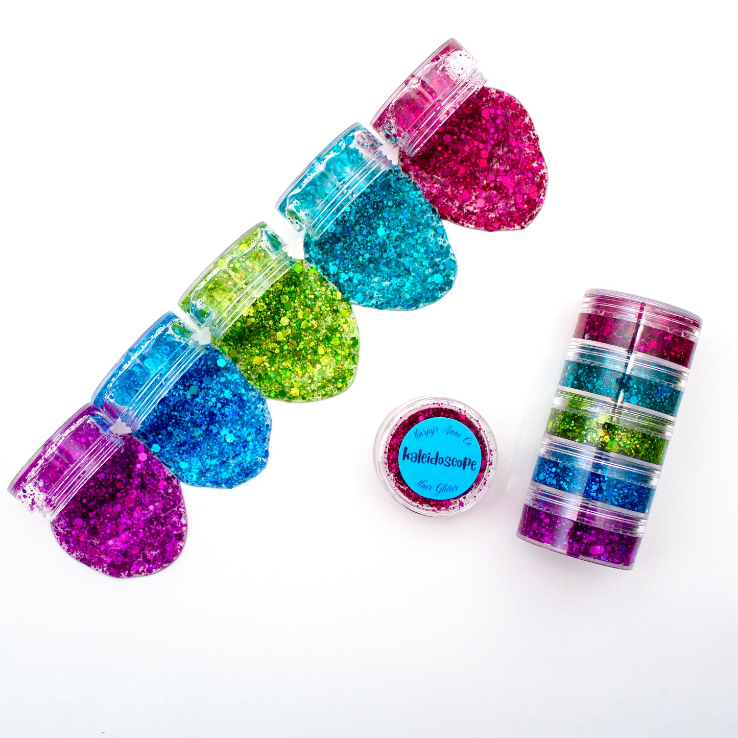 Kaleidoscope Hair Glitter Stack