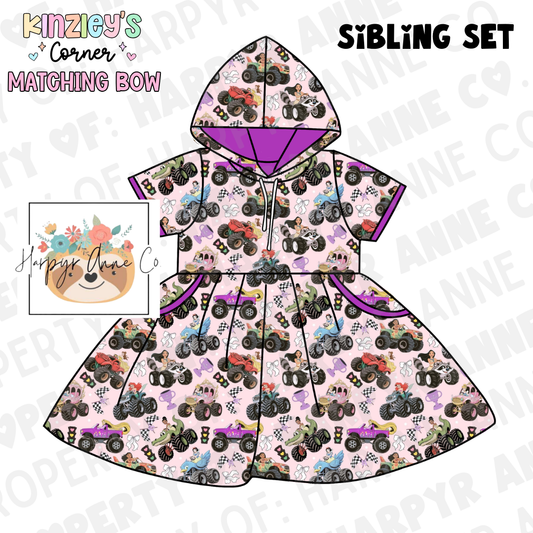 Magical Princess Trucks Hooded Dress