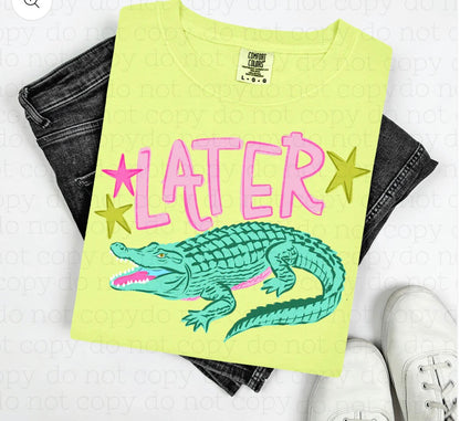 Later Gator Pink Print